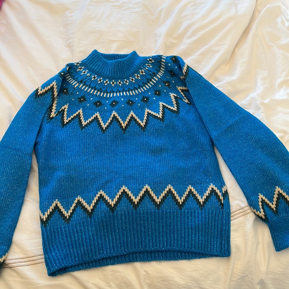 Who What Wear Blue Sweater
